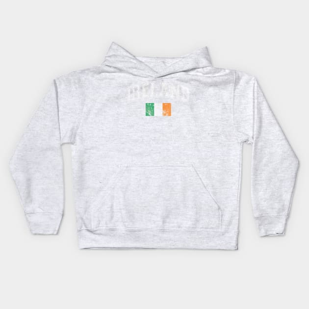 Ireland Flag Irish St Patricks Day Kids Hoodie by E